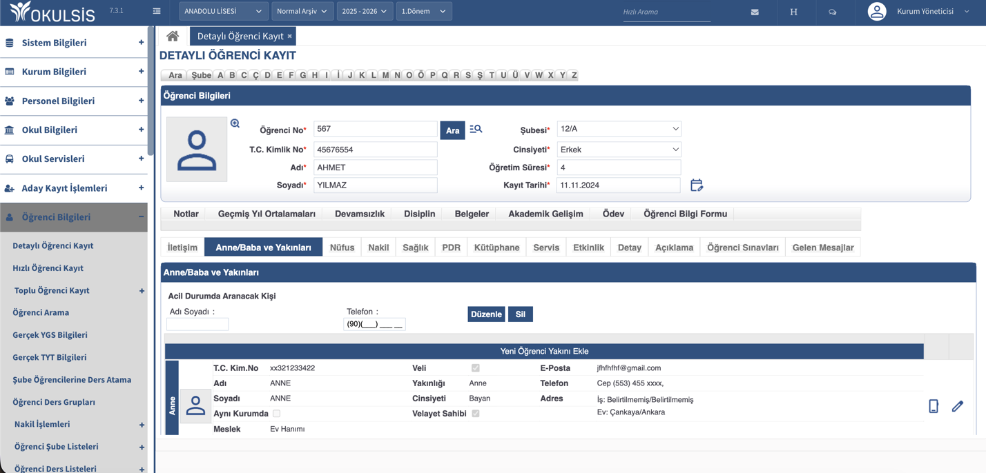 Studentenregistrierung